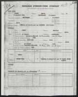 Beate Stern Child Emigration Application
