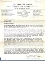 Letter from Jeannette Robbins to Francis Silbernagel, January 15, 1941