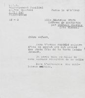 Letter from OSE Paris to Beate Stern, May 4, 1945