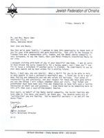 Letter from Joanie Jacobson to Joan and Maury Udes, January 26, [1990]