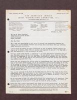 Letter from Edward M. M. Warburg to Joe M. Rice, November 3, 1950