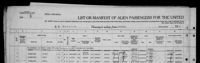 Rosenberg family on Passenger Manifest for S. S. "SAMARIA"