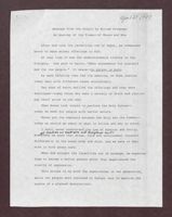 Message from the Pulpit: An Analogy of the Times – of Moses and Now, April 24, 1987