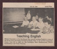 Miriam Grossman Teaching English