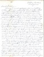 Letter from Clarence Williams to Gretchen Williams, September 23, 1945