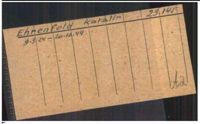 Buchenwald Registry Card for Kitty Williams