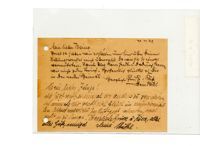 Postcard from Curt and Regina Schönwald to Henry Wald, November 10, 1939