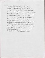 Bea Karp's Account of Her and Susie's Location from March 1943 to July 1945