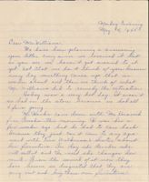Letter from Ada Britten to Clarence Williams, May 15, 1944