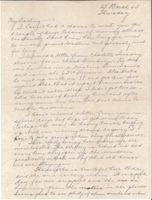 Letter from Clarence Williams to Gretchen Williams, March 15, 1945