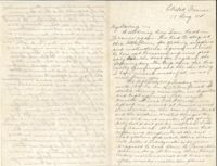 Letter from Clarence Williams to Gretchen Williams, August 17, 1945