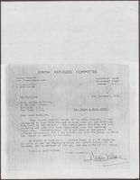 Letter to Bertha Gottlieb, November 5, 1945