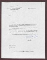 Letter from Pierre Drai to Beatrice Karp, January 22, 2002