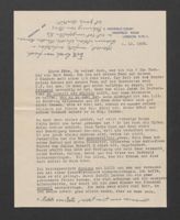 Letter from Gretel Kahn to Käte Speier, December 6, 1938