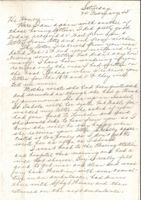 Letter from Clarence Williams to Gretchen Williams, February 24, 1945