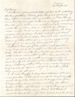 Letter from Clarence Williams to Gretchen Williams, March 30, 1945