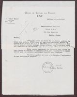 Letter from Suzanne Bardon to OSE Paris, March 14, 1945