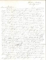 Letter from Clarence Williams to Gretchen Williams, September 30, 1945