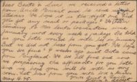 Postcard from Flora and Albert Schmidt to Beate and Susie Stern, May 16, 1945