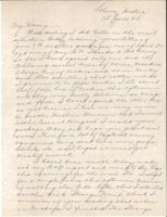 Letter from Clarence Williams to Gretchen Williams, June 15, 1945