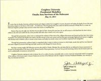 Creighton University Presidential Medallion