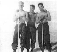 Roy Long with Soldiers