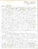 Letter from Clarence Williams to Gretchen Williams, August 6, 1945