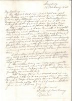 Letter from Clarence Williams to Gretchen Williams, February 18, 1945