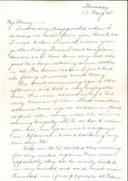 Letter from Clarence Williams to Gretchen Williams, May 17, 1945