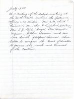 North Platte Canteen Meeting Minutes, July 1942