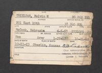Melvin Thielbar Claim Identification Card