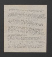 Letter from Anneliese Falkenstein to Käte Speier, undated