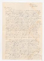 Letter from Clarence Williams to Gretchen Williams, April 26, 1945