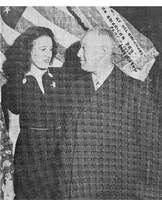 Hannie Wolf and Her Father, 1946