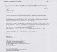 Email from Megan Lewis to Hershel Shapiro, April 16, 2010