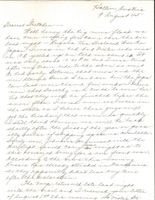 Letter from Clarence Williams to Gretchen Williams, August 9, 1945